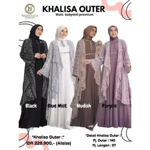 NADHEERA KHALISA SHORT OUTER NADHEERA LUXURY TERBARU ORI