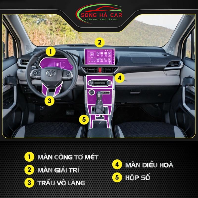 Toyota Veloz : Full nội thất tặng dán hõm,Dán PPF bảo vệ nội thất, chống xước và luôn bóng đẹp 1