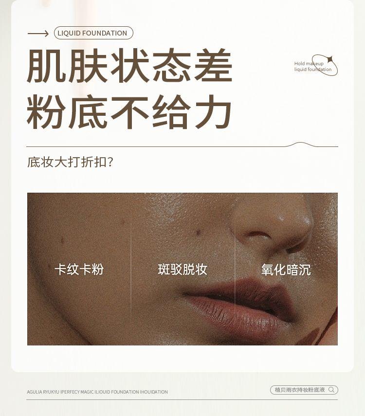 Product Introduction of Longwear Foundation Hydrating Oil Control Waterproof and Sweat-Proof Long-Lasting Concealer Smear-Proof Makeup Non-Stuck Powder Dry Oil Skin Nourishing BB Cream 1