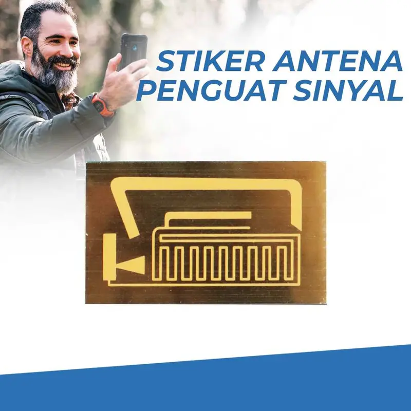 AOLOKOM Stiker Antena Penguat Jaringan Booster Sinyal Smartphone - SP-1 0