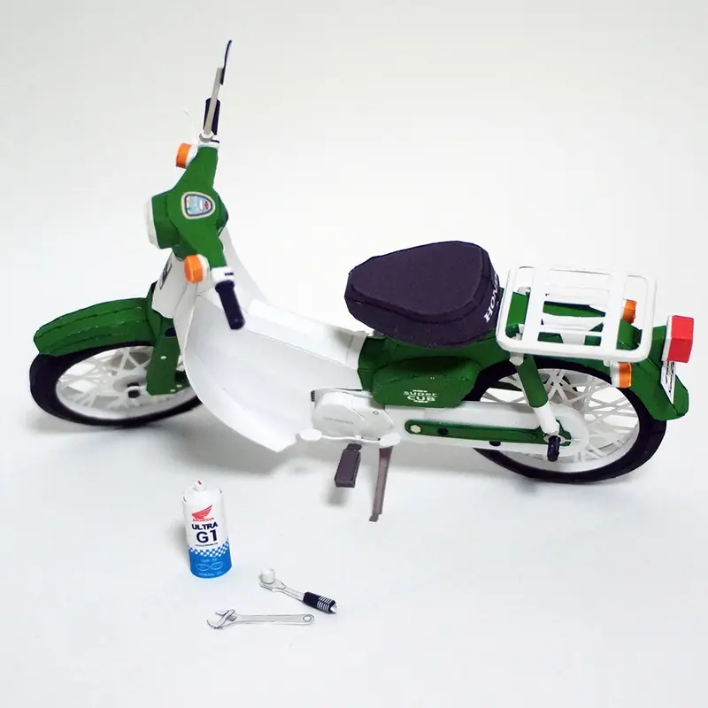 Mô hình giấy xe máy Honda Super Cub C50 DX - S 4