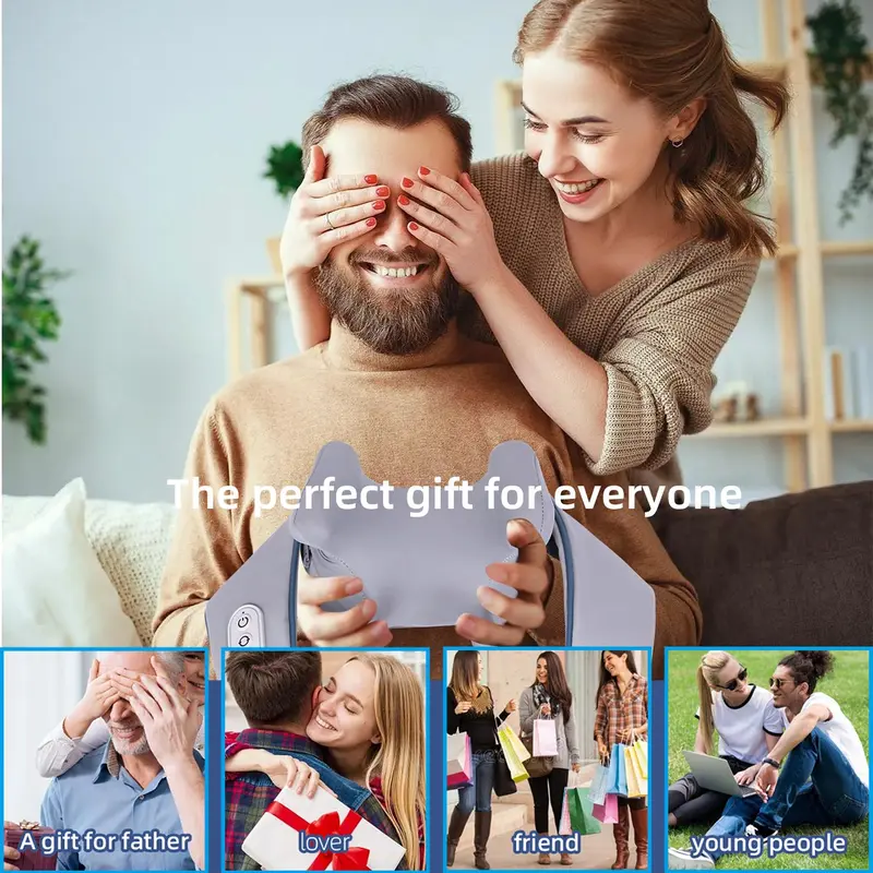 Neck Massager, 1 Count Comfort Massager for Neck, Back & Shoulder for Muscle Relaxation, Stocking Fillers Gift 5