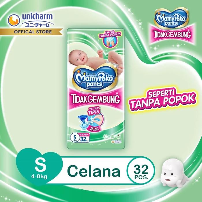 Gambar MamyPoko Pants X-Tra Kering Slim Tidak Gembung - S 32 - Popok Celana dari MamyPoko Indonesia Kab. Tangerang Tokopedia