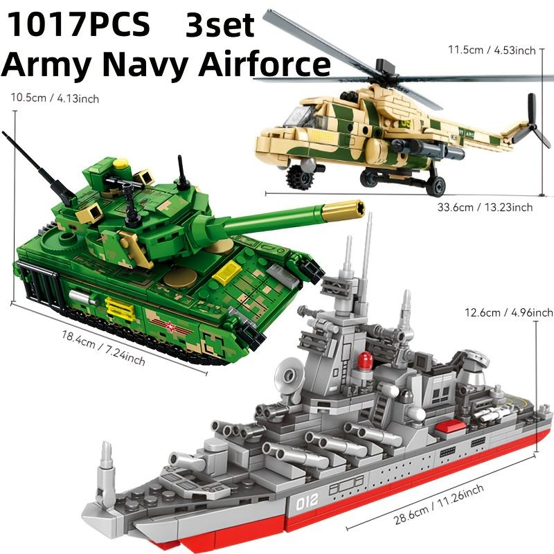 1017pcs Ultimate Military Building Blocks Set - Includes Tanks ...