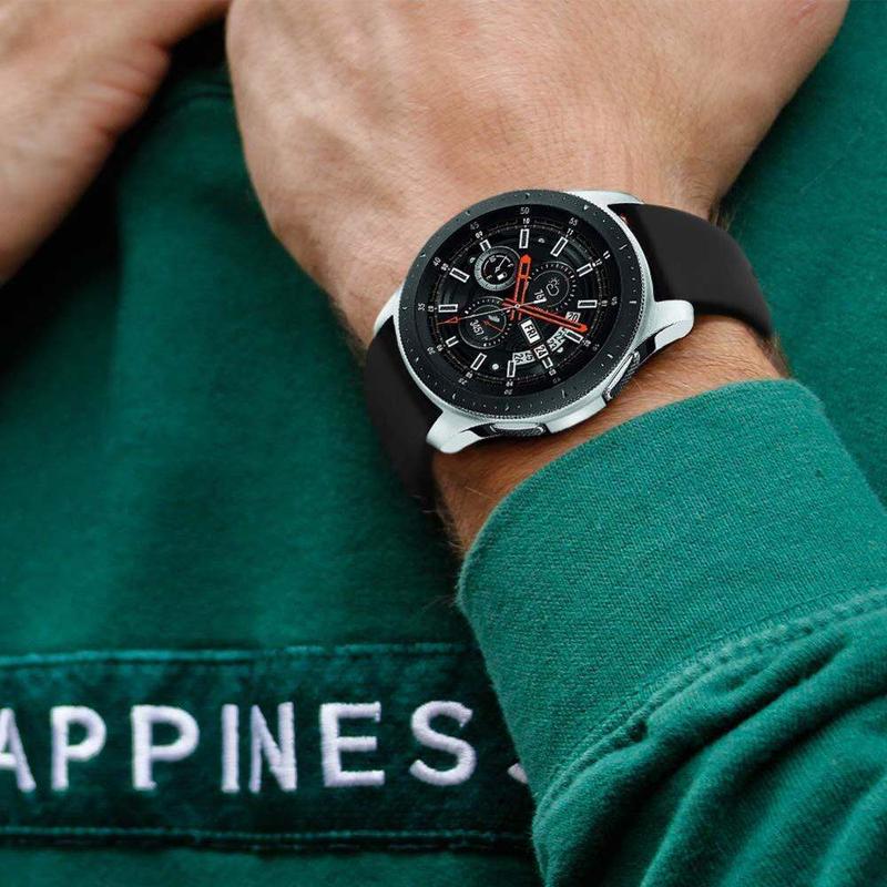 Dây đeo cho Samsung Galaxy Watch 4 44mm / 3 45mm, Dây đeo Gear S3, Vòng đeo tay silicon, Đồng Đồng Hồ Huawei GT 2 / 2e / pro Active 2 46mm / 42mm, Kích thước 20mm / 22mm 3
