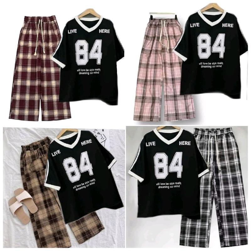 Tổng Hợp Bộ Quần Ống Rộng +Mix Áo Phông Số 84 Unisex Form Thụng Chất liệu Cotton và Da Cá Siêu Đẹp 0