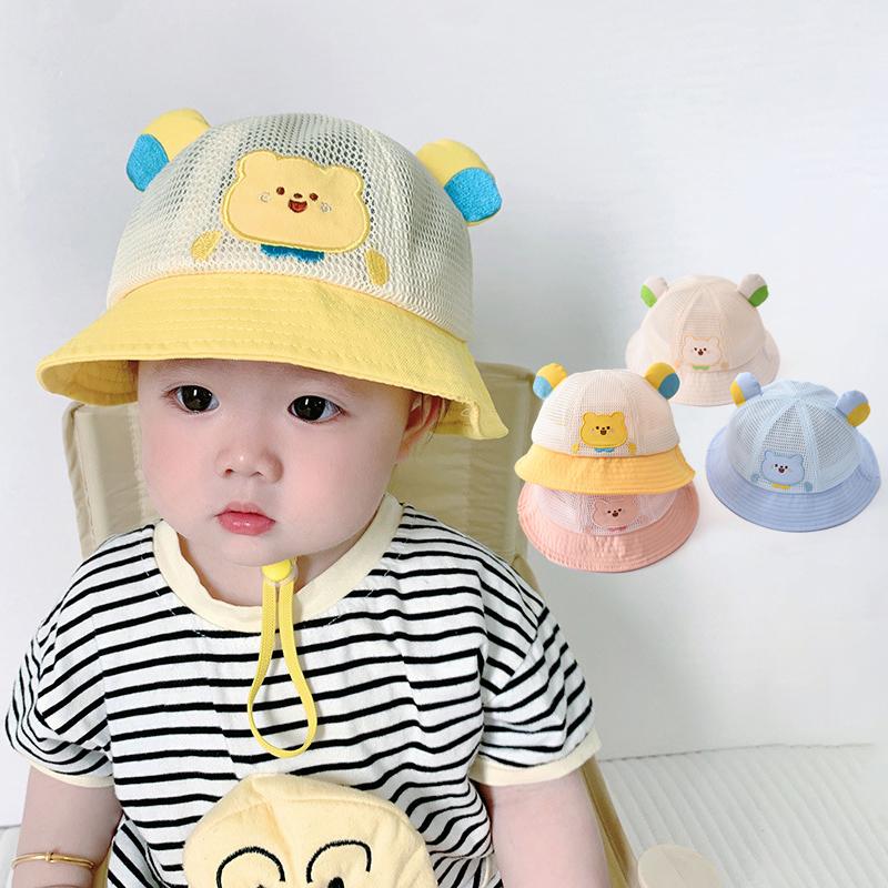  Mũ Tai Bèo Lưới Hoạt Hình Cho Em Bé Mũ Ngư Dân Tai Gấu Dễ Thương Cho Trẻ Mới Biết Đi Mũ Rộng Vành Thoáng Khí Mùa Hè Cho Trẻ Em Bé Trai Bé Gái Mũ Chống Nắng Panama 