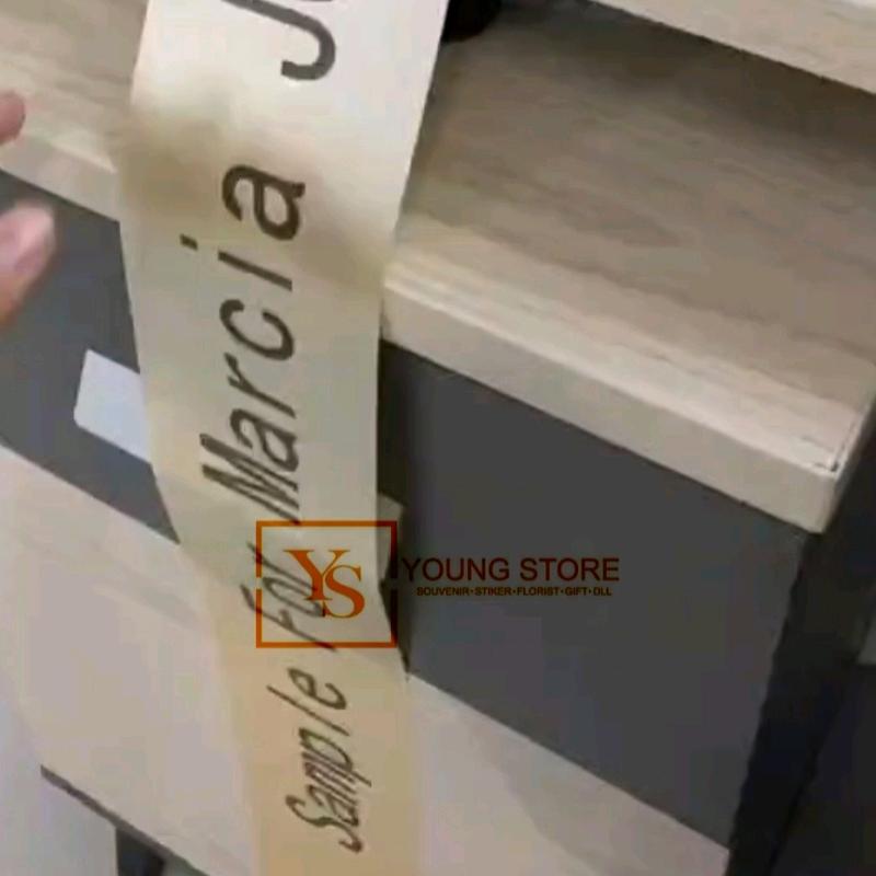Custom Pita Sablon Pita Cetak Pita Custom Stiker Custom Pita Satin Custom Sticker 0