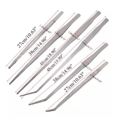 Pinset Aquascape Reptil Medis Stainless Steel 48cm 38cm 30cm 25cm 20cm / Penjepit Pinset Tanaman Aquascape 0