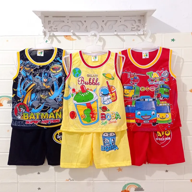 PROMO 3 PASANG STELAN LEKBONG CANDY ANAK COWOK 3 BULAN - 5 TAHUN/STELAN ANAK COWOK Katun 1