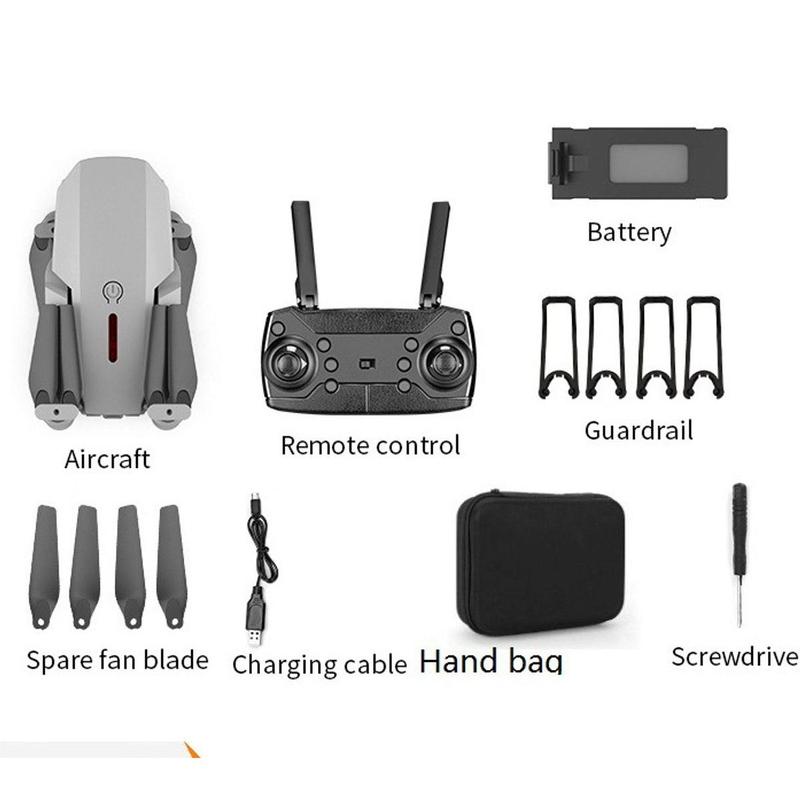 Máy Bay Điều Khiển Từ Xa Flycam E88 PRO tập bay trải nghiệm Drone Camera Chụp Ảnh Đèn 4