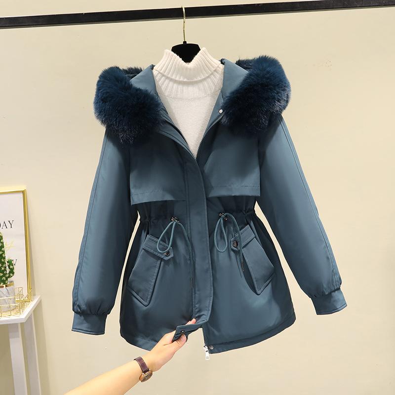 Áo Parka Đệm Nhung, Áo Khoác Dày Dặn, Dành Cho Nữ, Quần Áo Mùa Đông Mới, Phong Cách Hàn Quốc, Áo Khoác Đệm Bông Nhỏ Quần Áo Cotton Lông Cừu, Áo Khoác Cotton Top Jacket Women 3