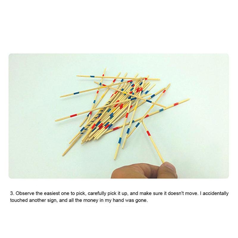 Product Introduction of Parent -child Interactive Picking Stick Board Game Wooden Of Stick Game Wood Classic Boxes O8P3 33