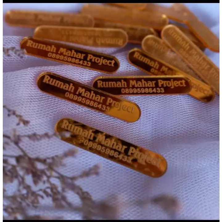 LABEL NAMA SESERAHAN / LABEL MAHAR / LABEL AKRILIK