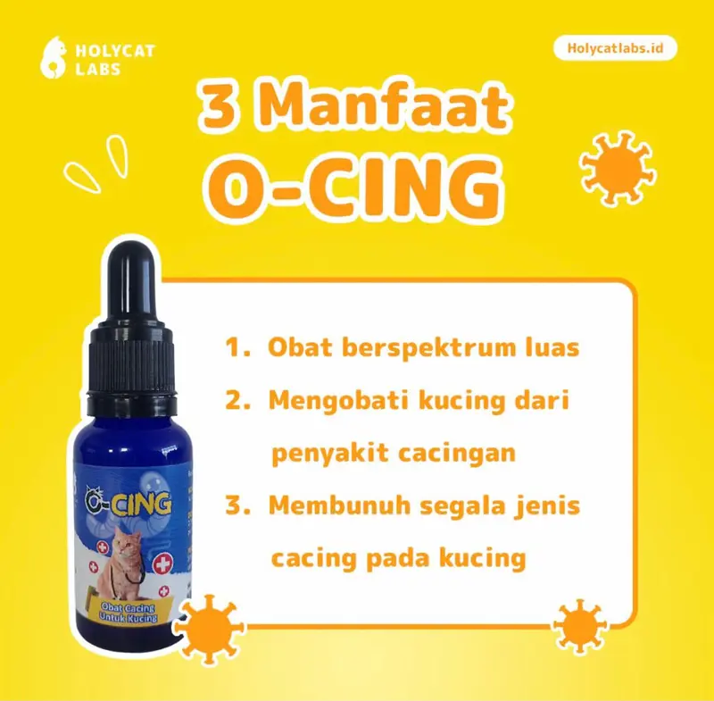 O-Cing 20ml - Obat Cacing untuk Kucing Terbaik 1