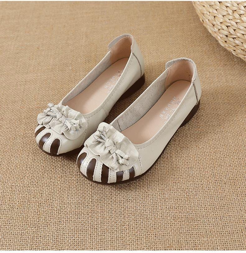 Product Introduction of Giày Lười Cho Mẹ Gommino, Da Thật, Đế Mềm, Thích Hợp Cho Mùa Lò Xo Và Mùa Thu, Giày Mũi Thấp Phẳng Đầu Tròn Gót Bê, Dành Cho Nữ, Hàng Mới Về Năm 2023 Shoes 16