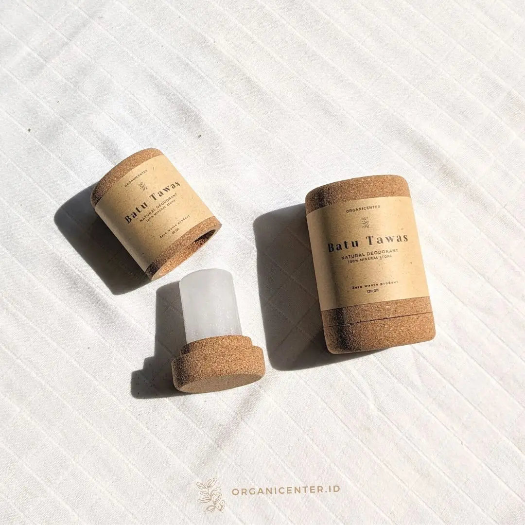 Deodoran Batu Tawas Stick Natural Alami Alum Stick Roll On Mineral Zero Waste Kristal Deodorant Penghilang Bau Badan Eco Friendly Ramah Lingkungan