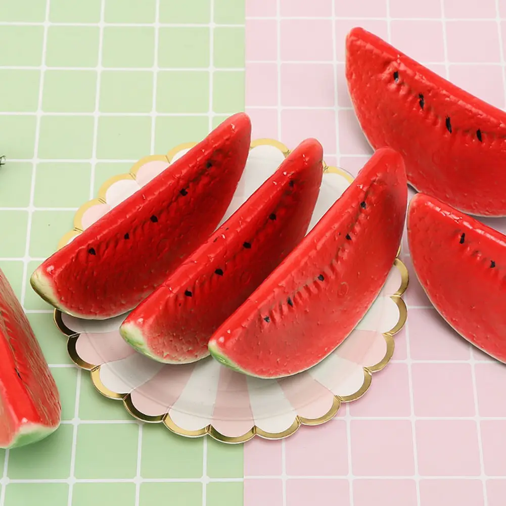 4pcs Simulated Watermelon Model Fruit Slices Photography Props ...