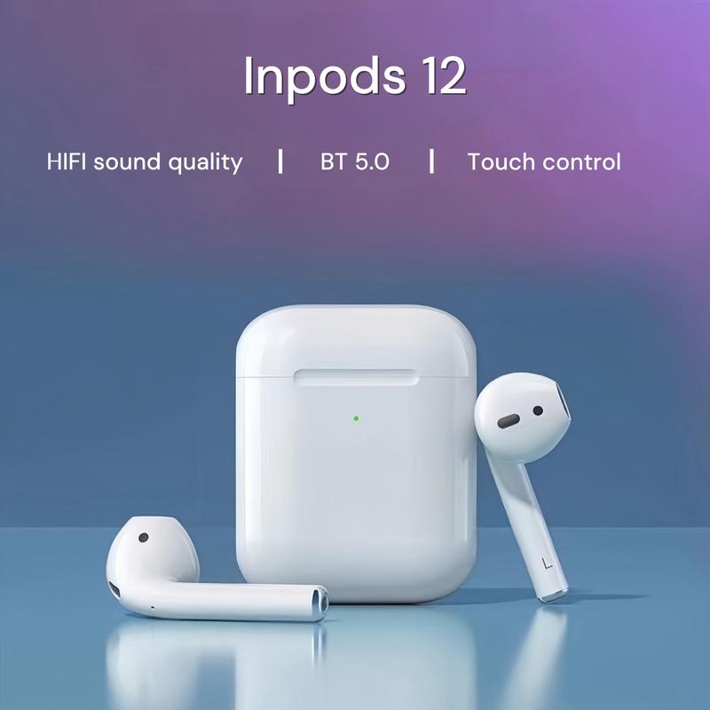 Nút Bluetooth V5.0 Inpods i12 không dây Chất lượng âm thanh HiFi tai nghe