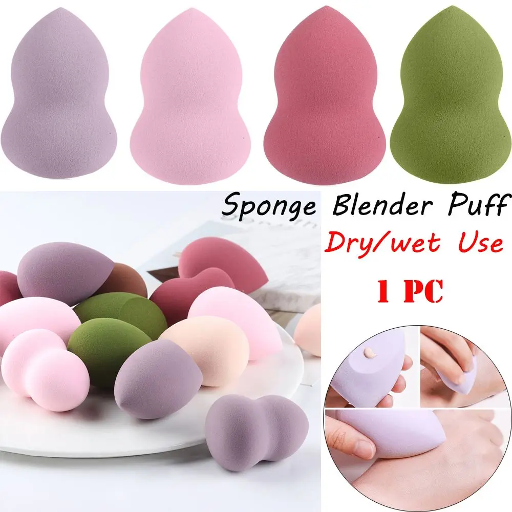 1 Pc 3 Shapes Multi-color Cosmetic Tools Blending Sponges Cosmetic Puff Makeup Sponge Foundation Powder Puff
