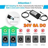 Gambar Adaptor 24V 6A / Adaptor 24 Volt 6 Ampere DC24V 6A Adaptor US/EU Plug 150W Power Supply Transformer LED Driver Power Supply untuk Lampu LED Ampli dari NIMOOD Kab. Tangerang 2 Tokopedia