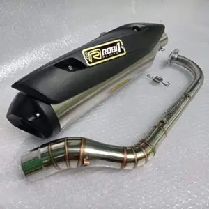 Knalpot ROB1  Suara basis adem MOTOR MATIC Nmax Aerox Pcx Lexi Vario Beat Mio Adv Karbu Motorcycle