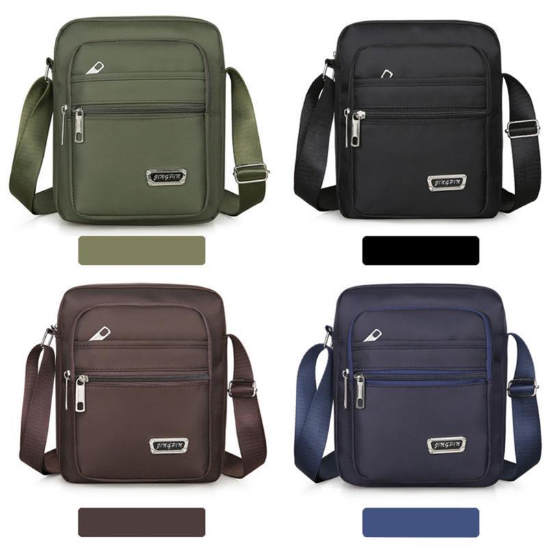 Product Introduction of Fashion Sports Bag Nylon Men's Large Capacity Multi Pocket Casual Shoulder Bag  Outdoor Color Multi Functional Crossbody Bag 5