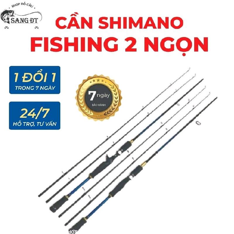 [Bảo Hành 7 Ngày] Cần Câu Lure Shimano FISHING 2 Ngọn Chất Liệu Cacbon Rỗng Chín (Độ Cứng M và ML) Đi Câu Bắt Cá Câu Cá