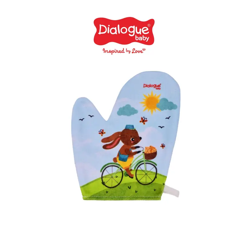 Dialogue Baby Waslap Tangan Microfiber PR SB Bird & Rabbit - DGW1229 1