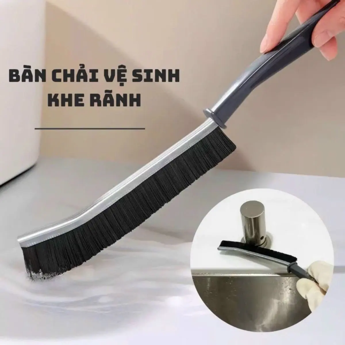 Bàn Chải Vệ Sinh Khe Hở Nhà Tắm, Góc Tường, Khe Hẹp - Cọ Vệ Sinh Khe Cửa Nhà Bếp, Nhà Tắm