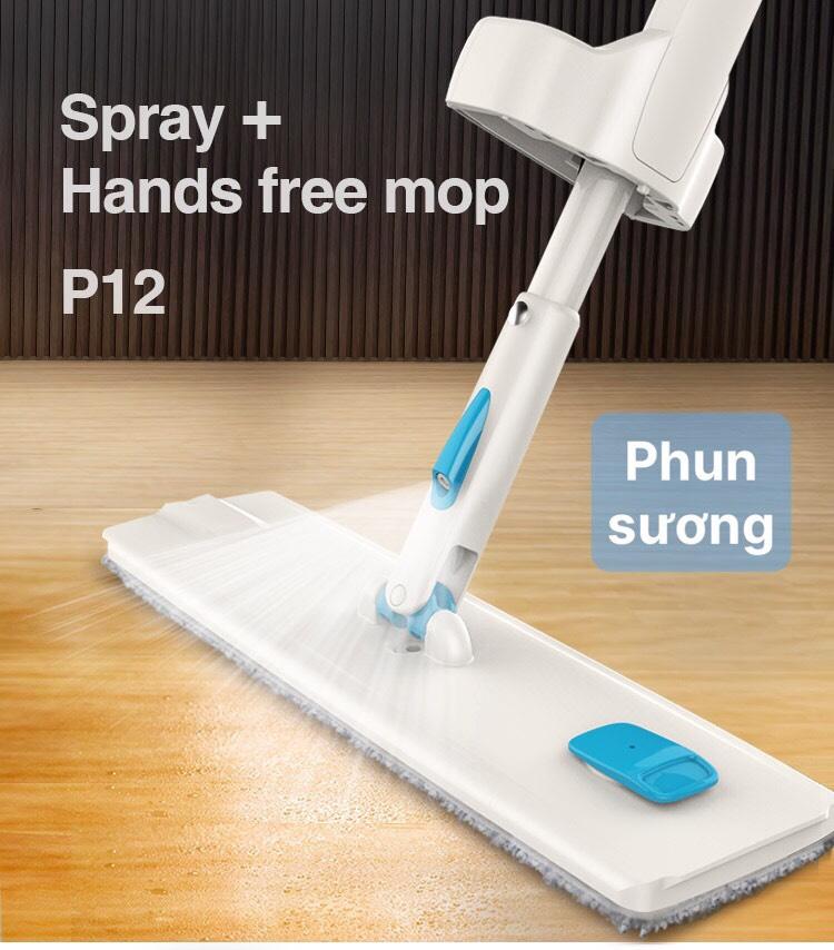 Product Introduction of Cây Lau Nhà Phun Sương Tự Vắt Cao Cấp Boomjoy P12 Xoay 360 Độ 2