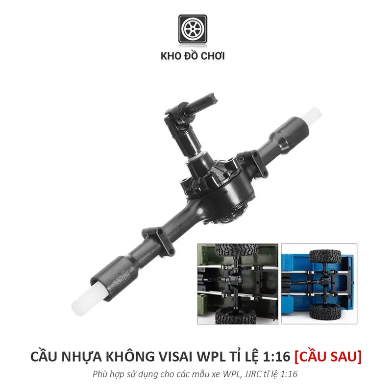 Cầu nhựa không visai WPL tỉ lệ 1:16 (13CM) 2