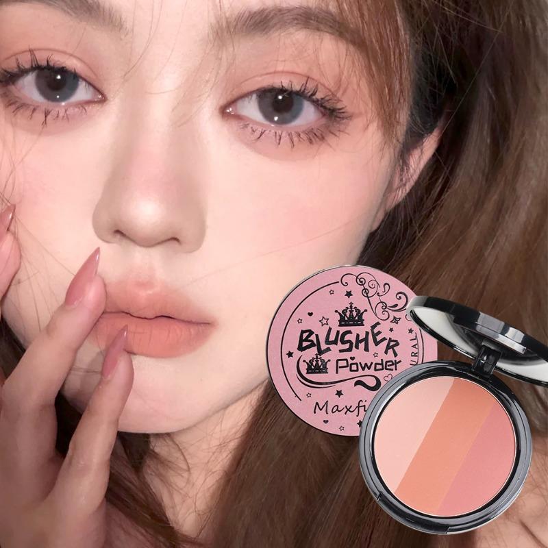 3 Colors Contouring Blush Powder Palette Cosmetic Long Lasting Natural Stereoscopic Face Shading Powder Contour Powder Palette 2