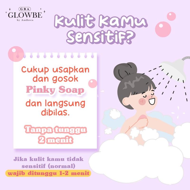[BPOM] Glowbe Pinky Soap For Brightening Skin GBA glowbe by andhrea 4