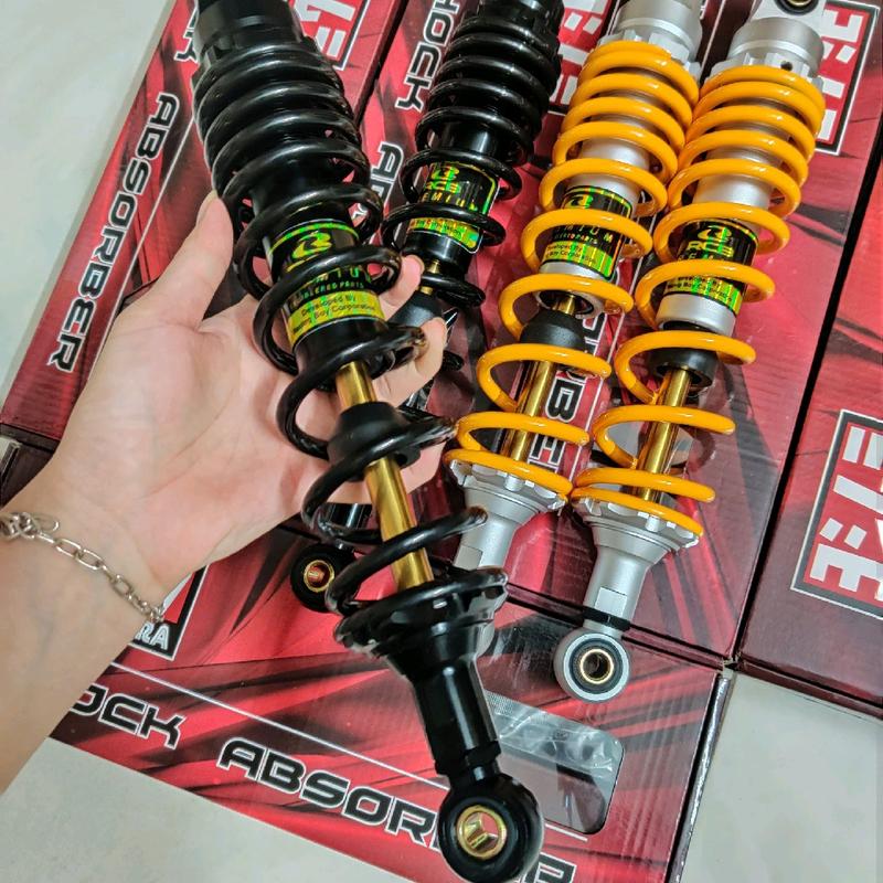 Phuộc sau RCB tem Vàng gắn Dream Wave Future Charly Cub Axelo Win Sirius Jupiter Taurus Elegant.... ohlins mod