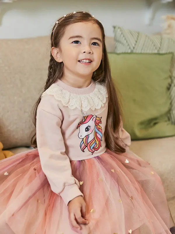 [363265] - Dress Fashion Trend Anak Perempuan - Motif Love Unicorn 4