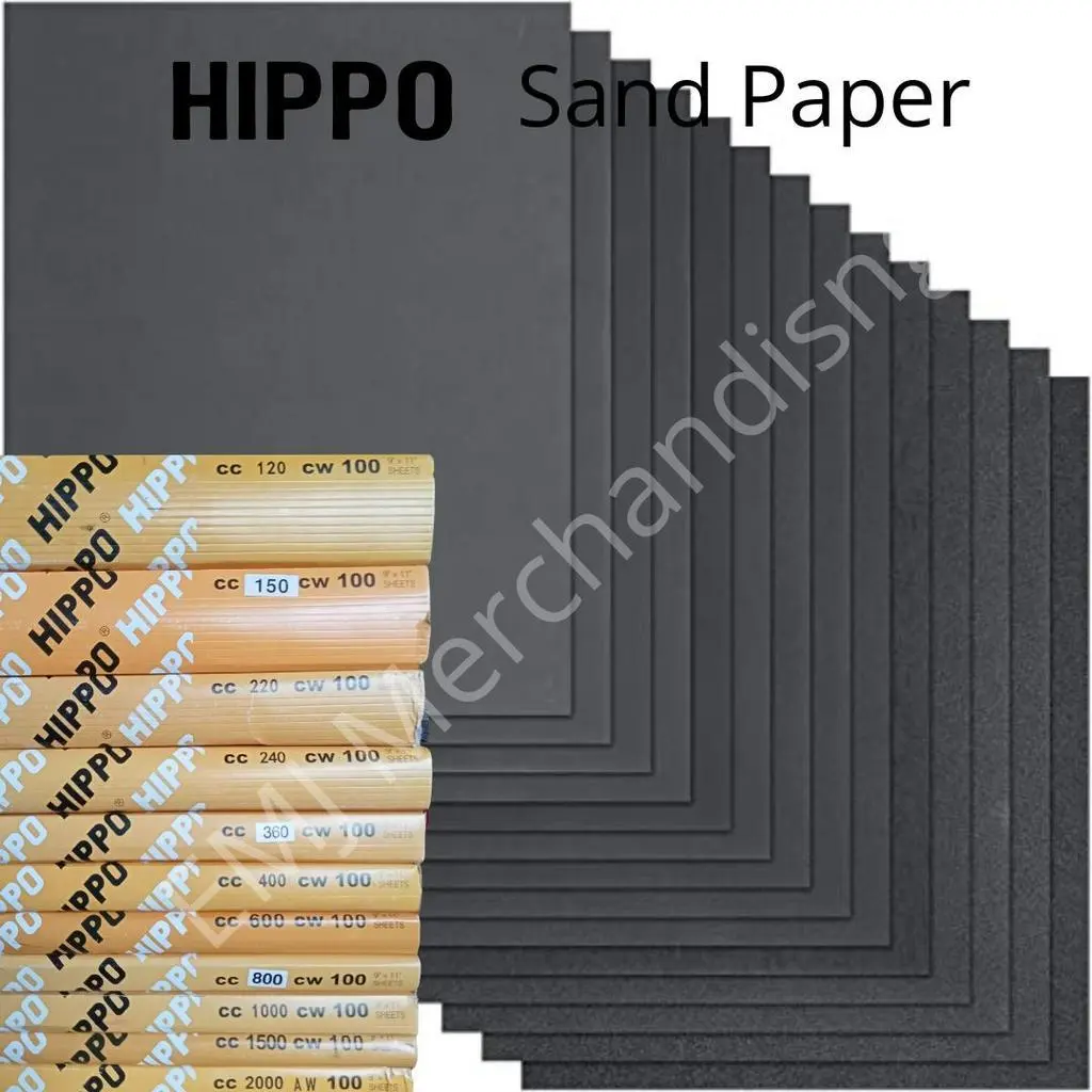 EMJ Hippo Waterproof Sand paper Grit 36-3000 LIHA  for wood and metal Waterproof Wet or dry abrasive