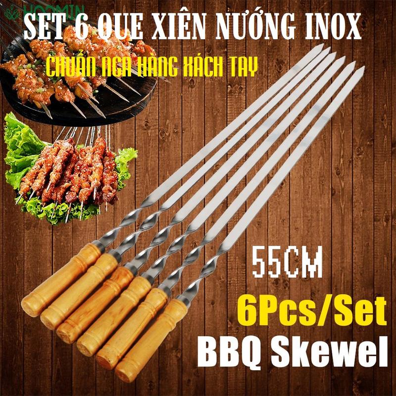 SET 6 QUE XIÊN NƯỚNG INOX SỊN SÒ CHUẨN NGA HÀNG XÁCH TAY - TikTok Shop ...