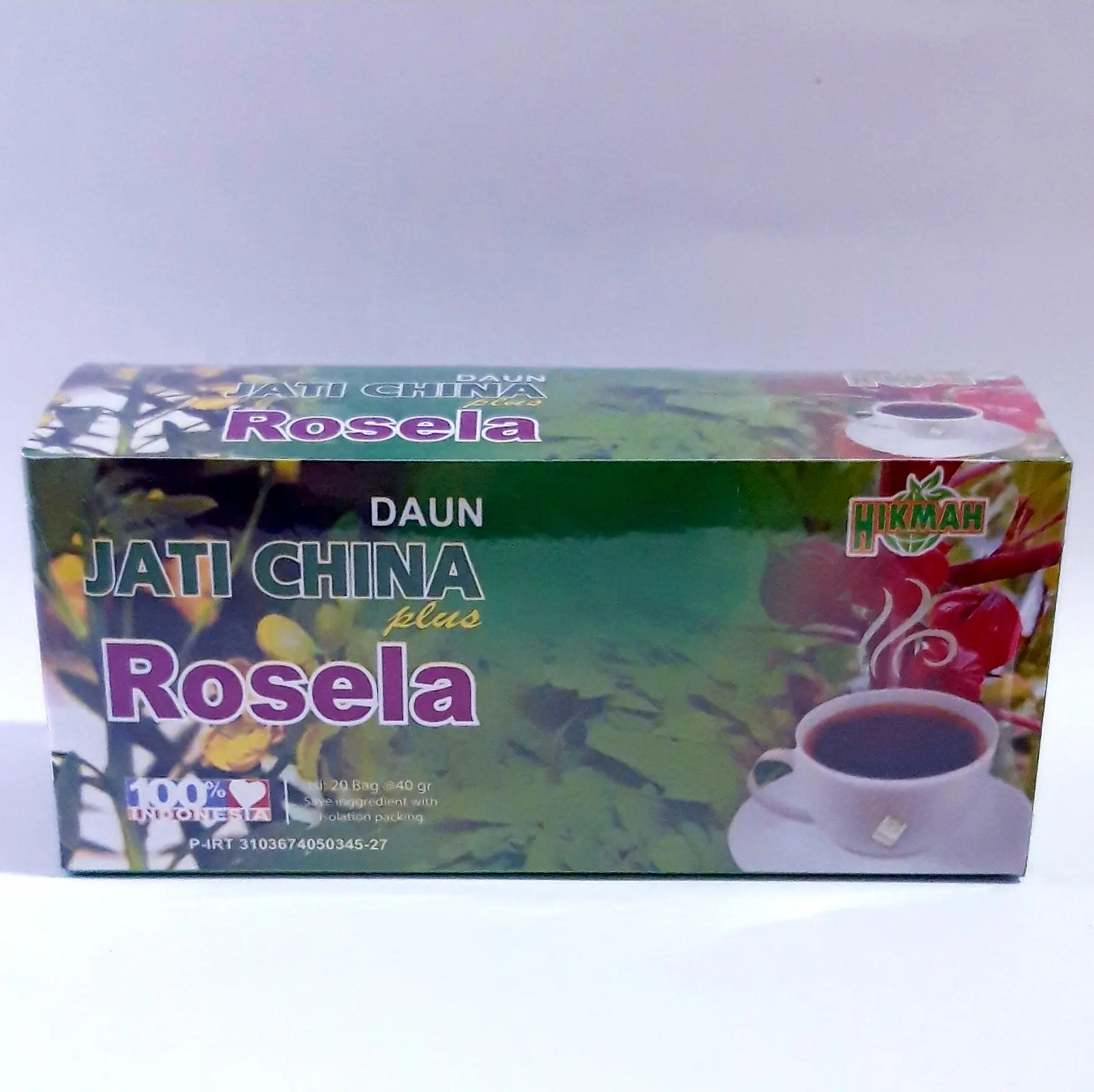 Teh Celup Jati China Plus Rosela Teh Herbal Jati Cina Plus Rosella