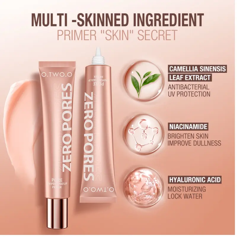 OTWOO Makeup Base Cream Invisible Pore Soft Focus Makeup Primer Lasting Oily 6