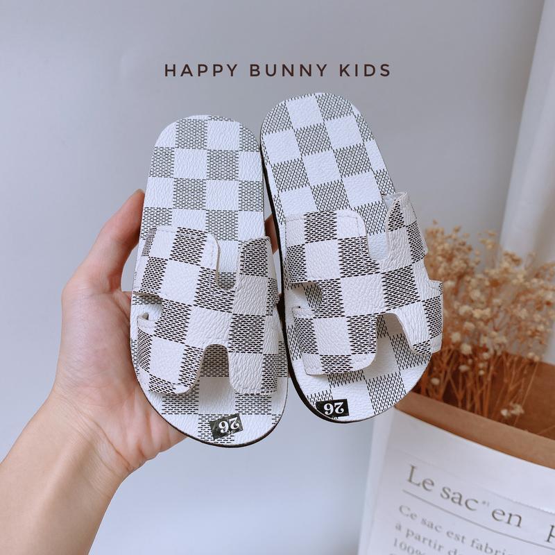 Giày dép cho bé Dép Lê Quai Chữ H Họa Tiết Kẻ Ô Đế Siêu Nhẹ Thời Trang Cho Bé Trai 2-5 Tuổi HB127