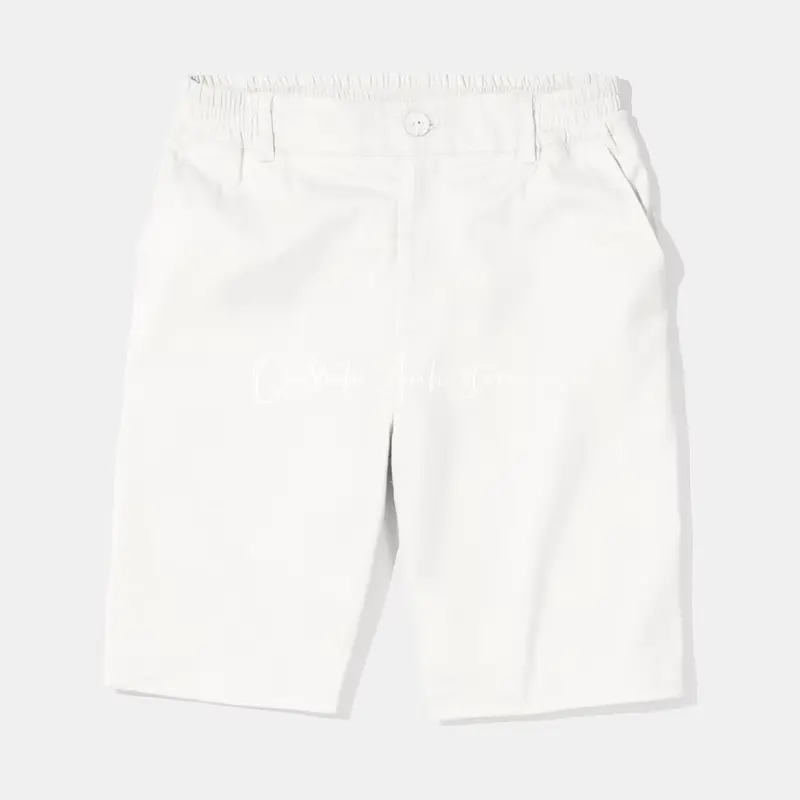 Quần short kaki form dáng trẻ trung đai chun có khuy 1