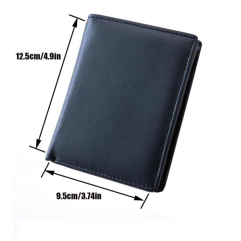 Product Introduction of New Fashion men's wallet Leather Wallets For Men Coin Purse Vertical Credit Card Holder Money Bag Outdoor Sports Bags 0