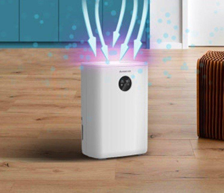 Máy hút ẩm Chigo ZG-908EA 2.5L, công suất 65w, có tạo ion âm, tạo mùi, đèn UV khử khuẩn 3