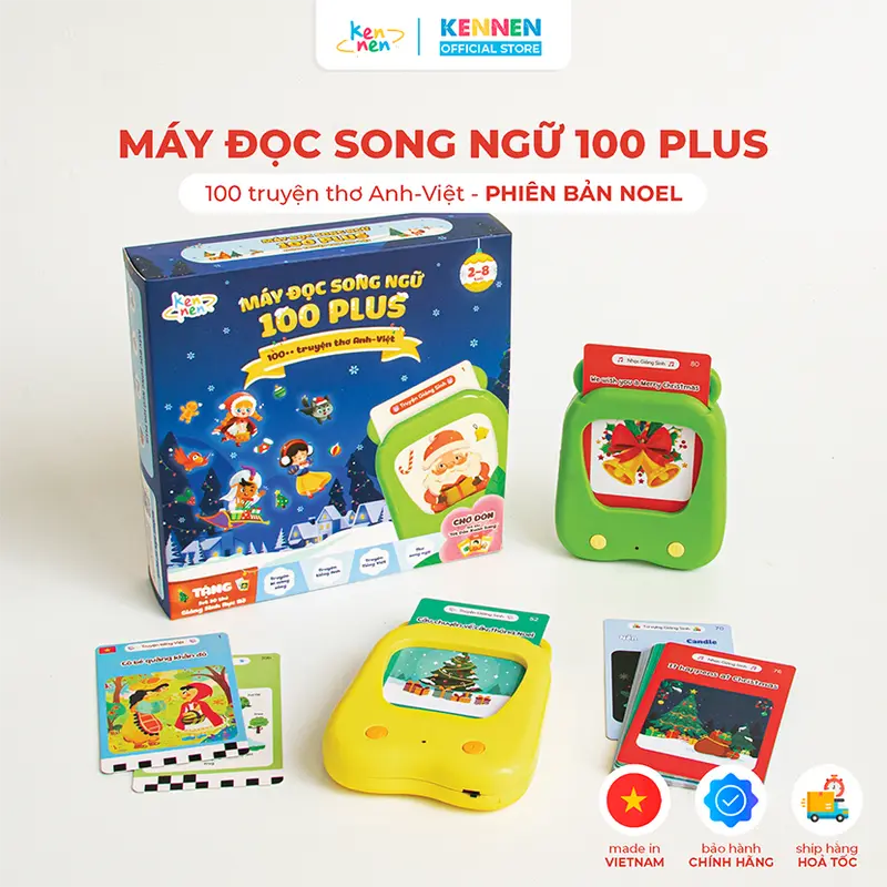 KENNEN Máy đọc song ngữ 100 truyện thơ Anh Việt phiên bản Noel 0