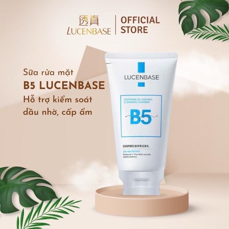  Sữa rửa mặt B5 Lucenbaee hỗ trợ cấp ẩm dịu da kiểm soát dầu 150g 