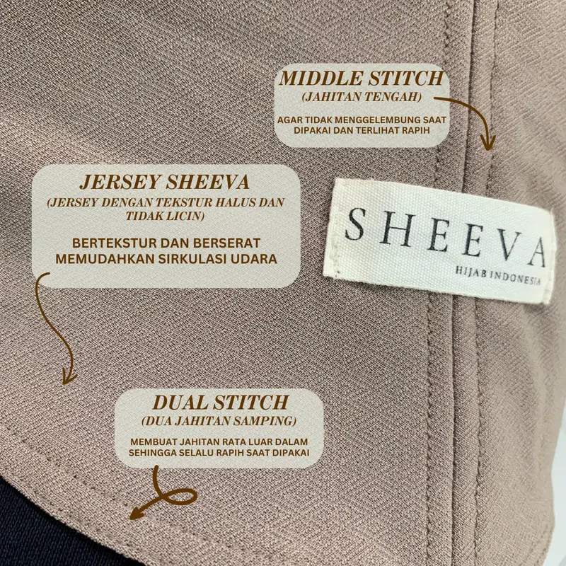 𝐒𝐇𝐄𝐄𝐕𝐀 - CELIA M | BERGO SOFTPAD JILBAB INSTAN SIZE M JERSEY SHEEVA HIJAB PREMIUM Simple Muslim Kerudung Khimar Wanita 1