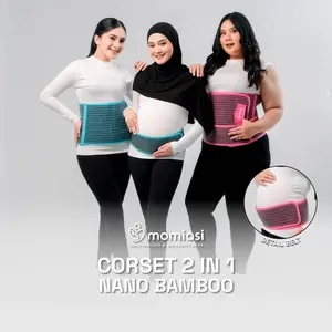 [BEST SELLER] Momiasi - Korset 2 in 1 Nano Bamboo Fast Slim Premium - Postpartum Corset & Maternity Multifungsi