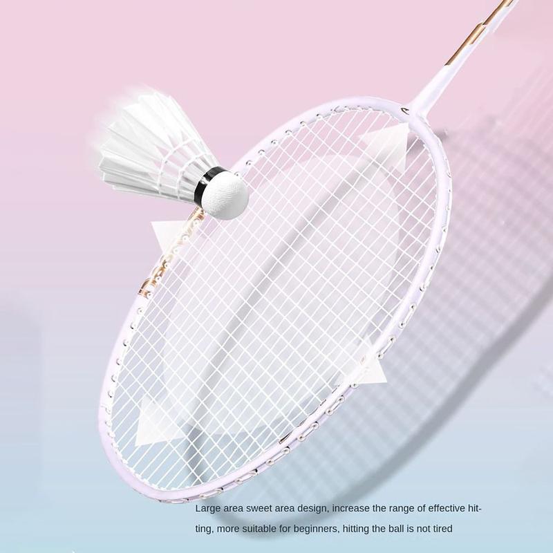 Product Introduction of Lightweight with 3 Shuttlecocks Badminton Rackets Carrying Bag Sports Equipment Double Racquet Set Soft Handle Badminton Set Amateur Beginner 14