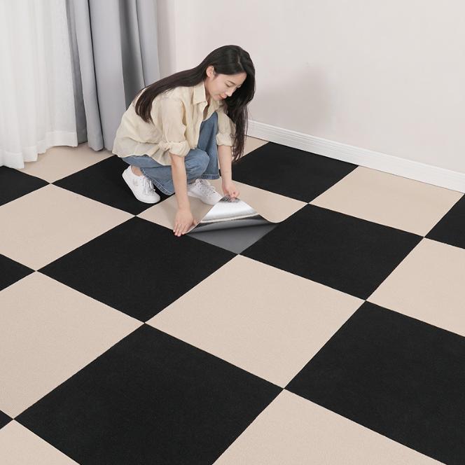 Thảm trải sàn nỉ độ dày 4mm có sẵn keo dính phòng khách, thảm lót sàn văn phòng, sự kiện, phòng ngủ loại trơn. Nhiều màu